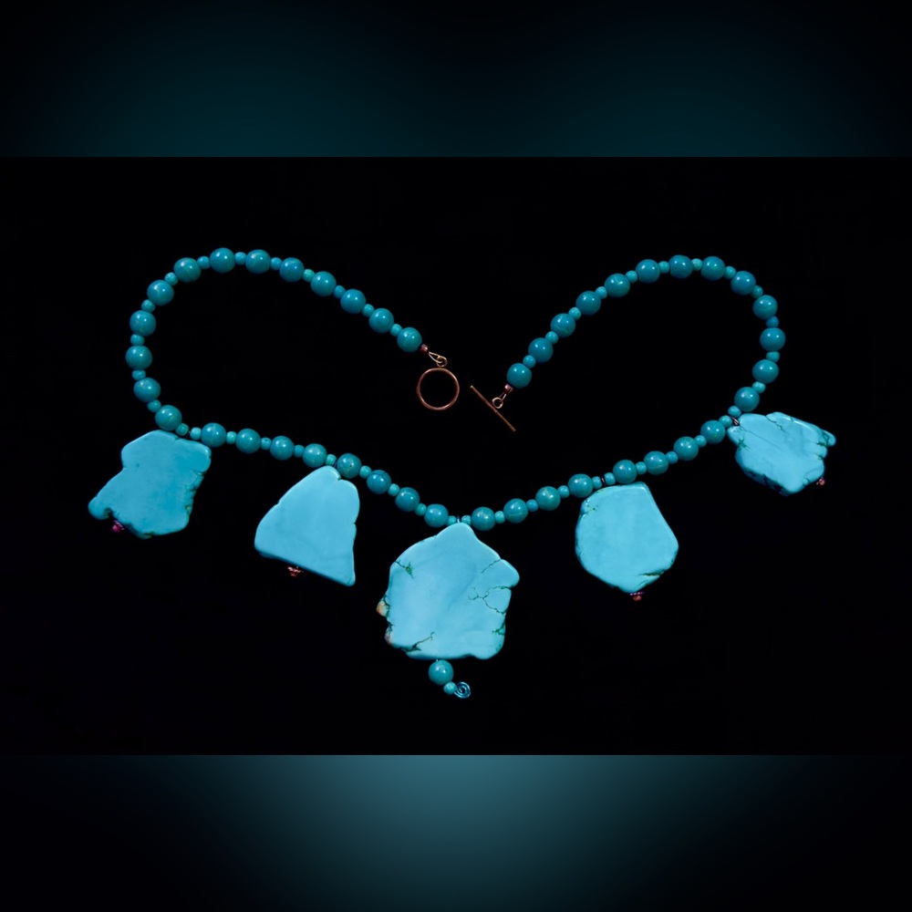 Vintage handmade Turquoise Necklace